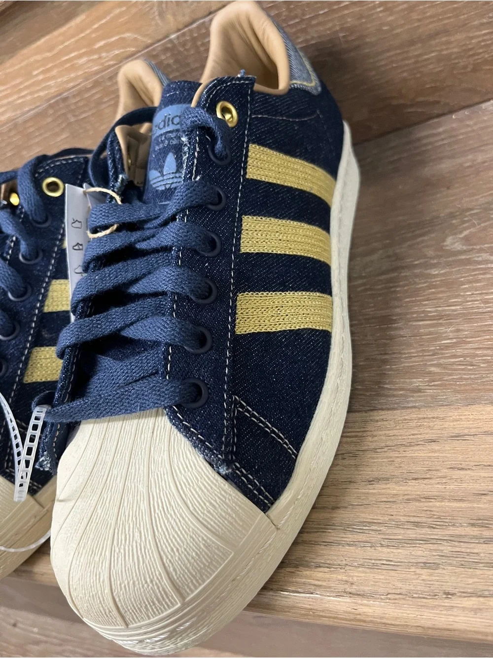 Adidas Originals Superstar 82 Sneakers Blue Denim Men's Size 8us JH5577